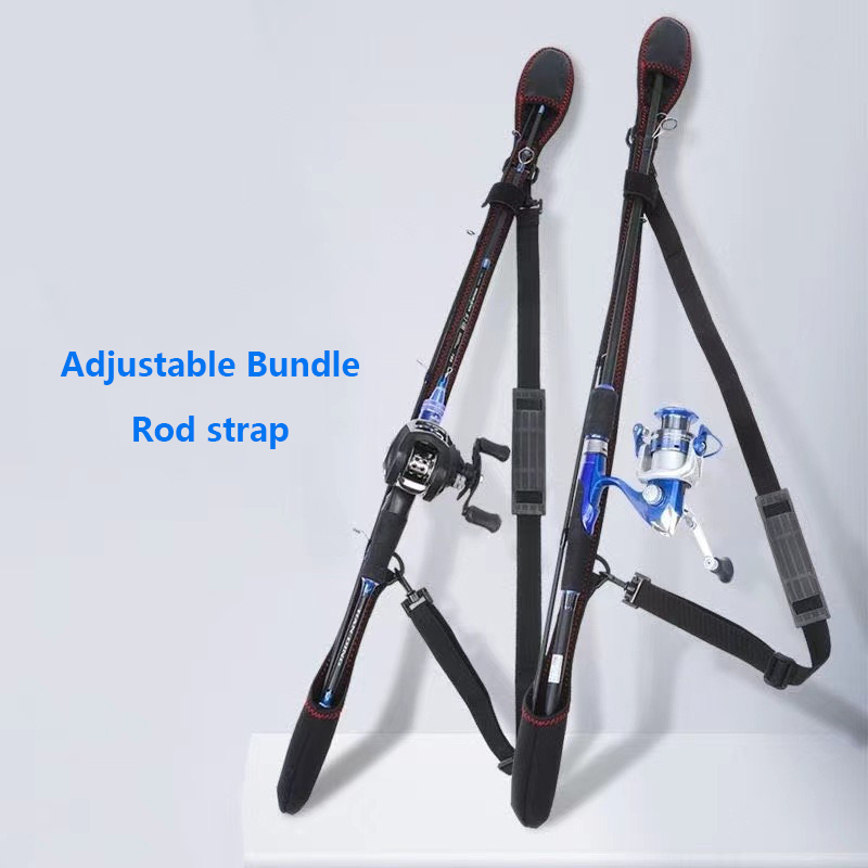 Fishing Rod Repair Kit - 新しい釣り竿保護シースケースフライフィッシングロッドカバーポールバッグホルダーベルトストラップラップポータブルツールアクセサリー