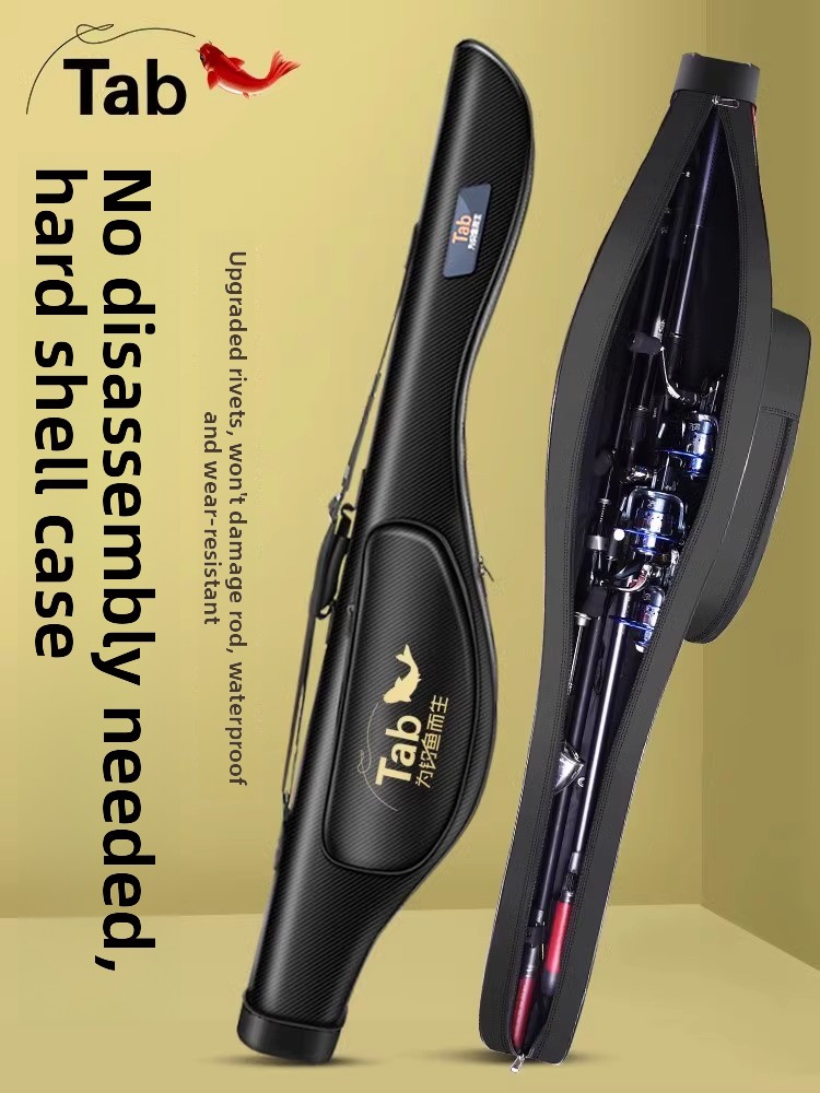 Fishing Rod Surf - タブ型大型ベリーロッドバッグ ハードシェル釣り竿ケース 多機能釣り道具バッグ サーフフィッシング専用 ホイールロッドバッグ