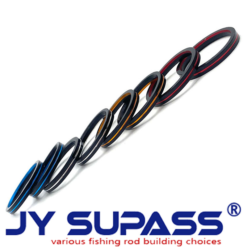 Fishing Rod Building Kit - JY SUPASS 5 個 R5 ウィンドチェック釣竿構築キットトリムリング富士リールシート用ロッド修理釣竿アルミ部分