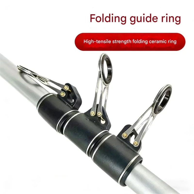 Fishing Rod Repair Kit - 1個入りステンレス製釣りガイドセット 16.2mmチューブ＆23.2mmセラミックリング ロッド修理用 遠投 海水用 DIYキット