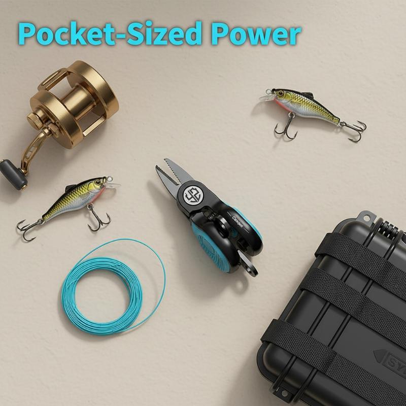Fishing Rod Travel - ステンレス鋼製ルアーはさみ 釣り糸用 PEライン用 耐久性のあるポータブルシャープブレード アウトドア釣り旅行用