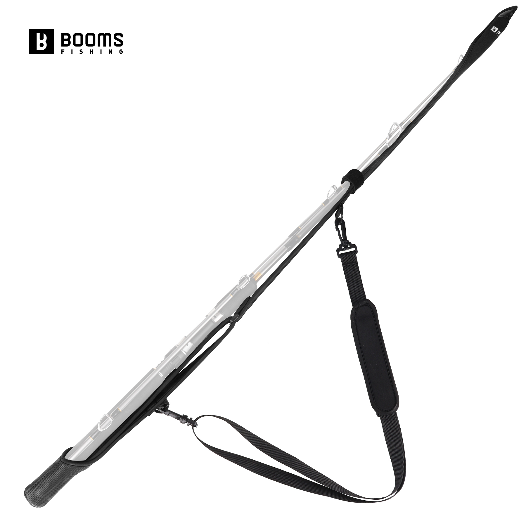 Fishing Rod Travel - Booms Fishing RS7 釣り竿保護ホルダー 調節可能なショルダーベルトストラップ ラップ