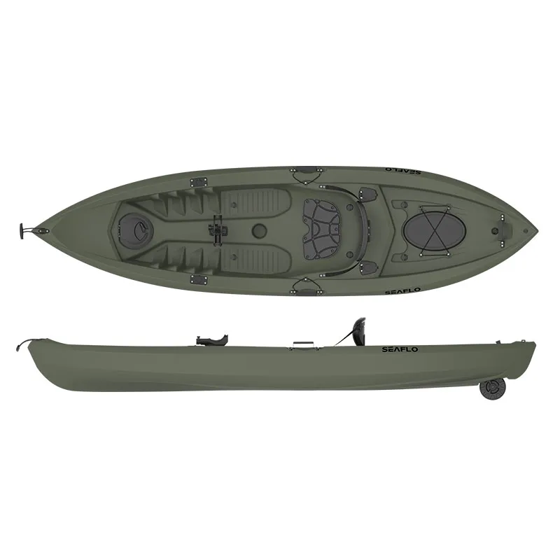 Fishing Rod Boat - Hdpe-プラスチック製のカヤック,フロントとリアの収納コンパートメントを備えたボート,釣り用,1人用,10フィート