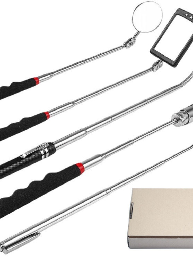 Fishing Rod Telescopic - 車修理ツール伸縮式磁気ペンピックアップロッドスティックセット1-5個金属加工便利なツール