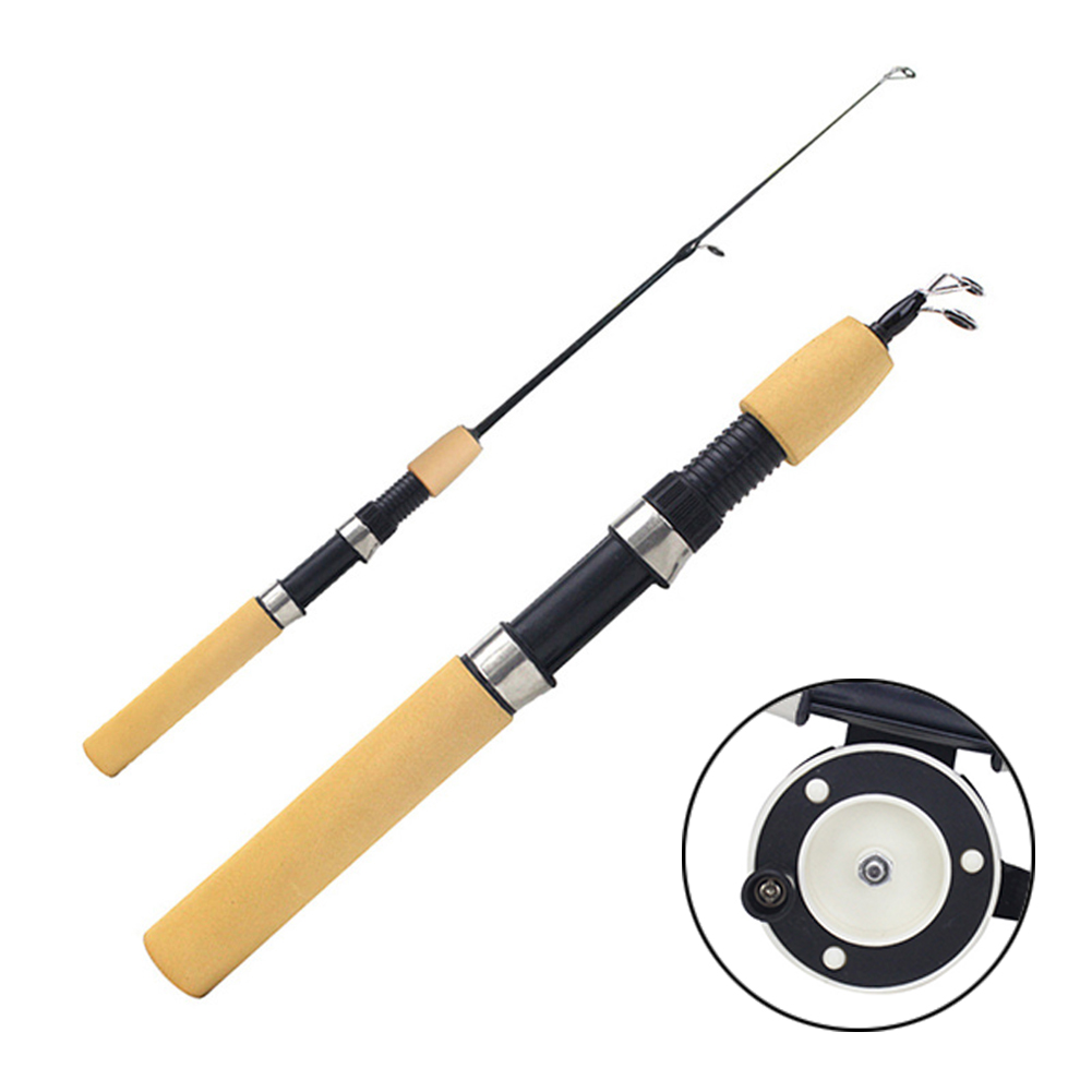 Fishing Rod Ice - アイスフィッシングロッド ポータブルスピニングキャスティング 冬釣り用釣り竿 リール付き