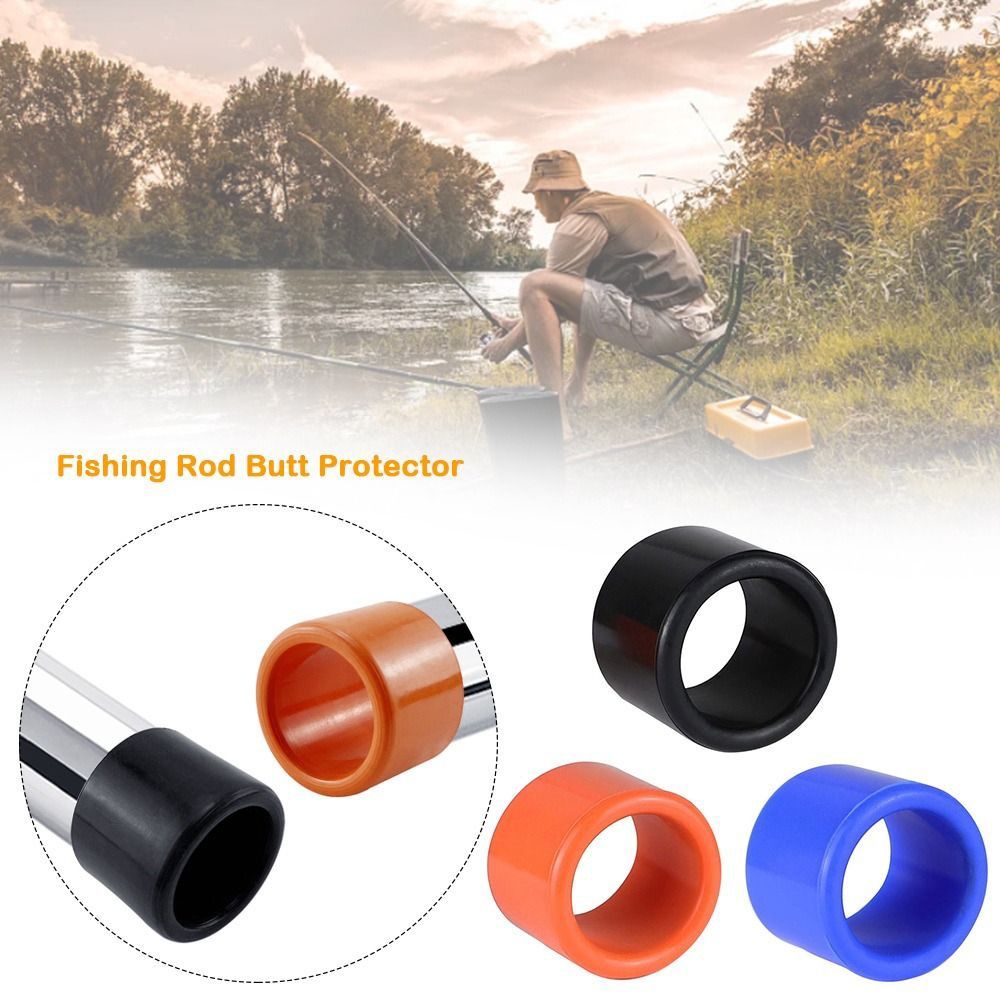 Fishing Rod Case - 保護カバー 釣り竿用ゴム製保護キャップ ゴム素材 保護設計 釣り竿ホルダー チューブキャップ