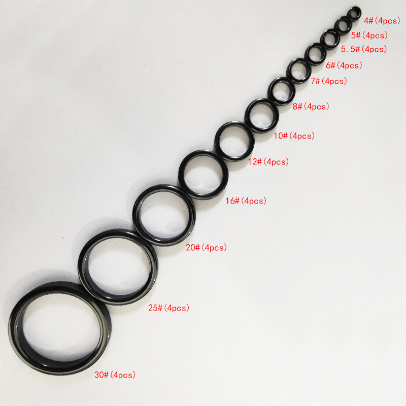 Fishing Rod Guide Replacement - ✰ ✪ 48 個の釣り竿ガイド交換リングラウンドコネクタ耐久性のあるアクセサリー DIY 釣り竿用