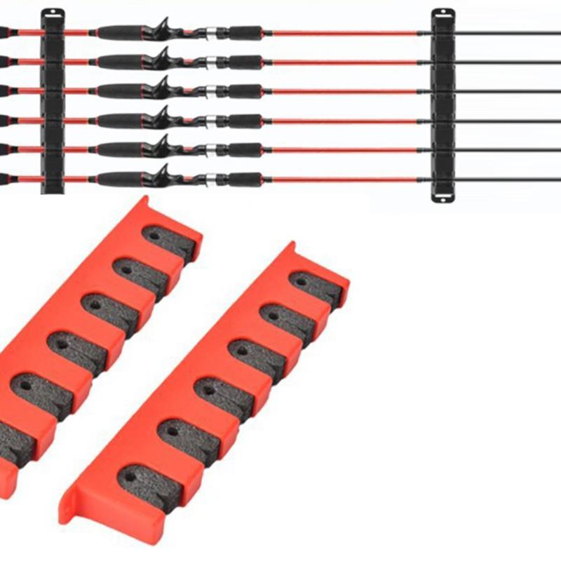 Fishing Rod Rack - 1個入り 釣り竿ツール 垂直ディスプレイスタンド 釣り竿ホルダー 壁掛け式 釣り竿ラック