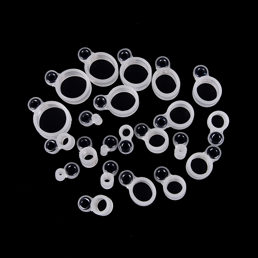 Fishing Rod Tip Replacement - シリコンフィッシングロッドガイドリング、14個、さまざまなサイズ1-14
