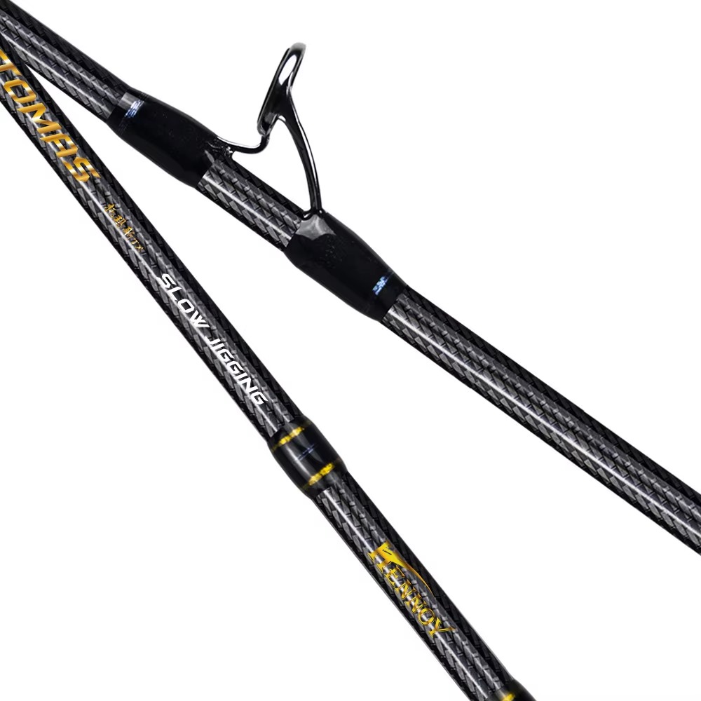 Fishing Rod Spinning - 卸売高炭素スロージギング釣り竿2ピース海水海釣りスピニングロッド