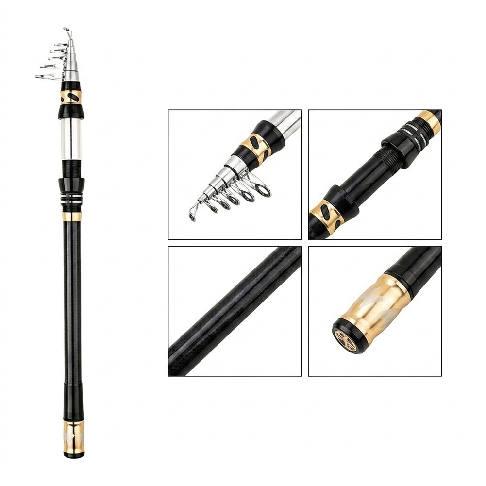 Fishing Rod Surf - 1.8-3.0m サーフフィッシングロッド カーボンファイバー伸縮式釣り竿 エクストラショートサーフフィッシングロッド 川/湖/貯水池に適用可能
