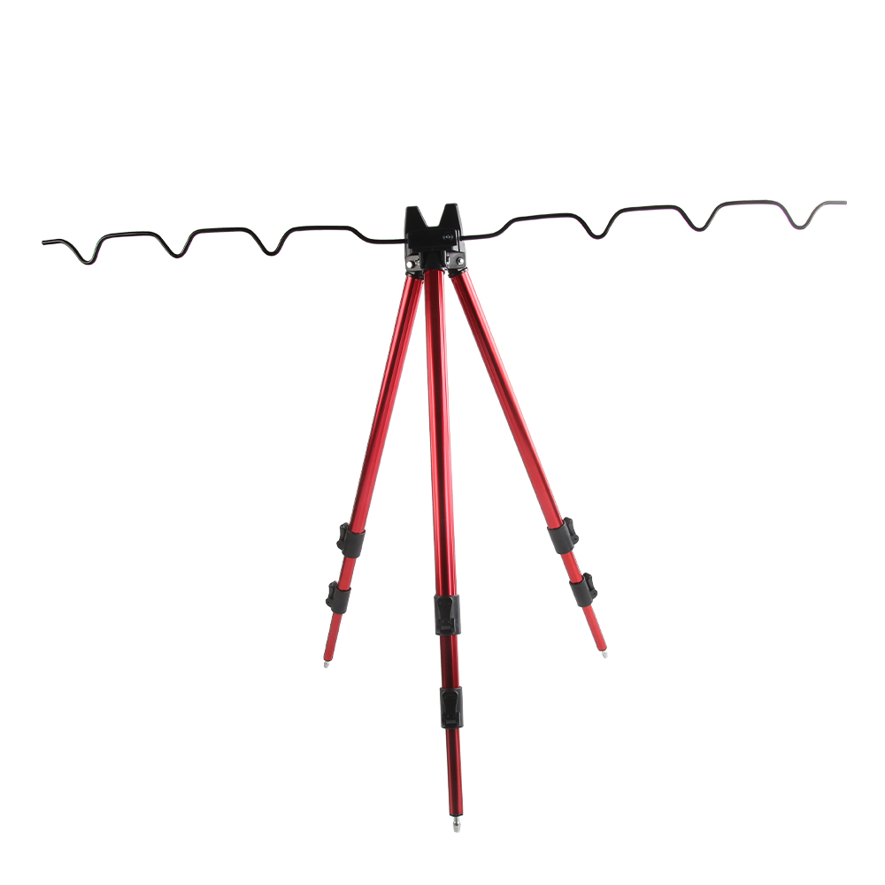 Fishing Rod Casting - 伸縮式アルミニウム合金釣り竿三脚スタンドホルダー伸縮式および手持ち式ロッド用耐久性のあるギアアクセサリー