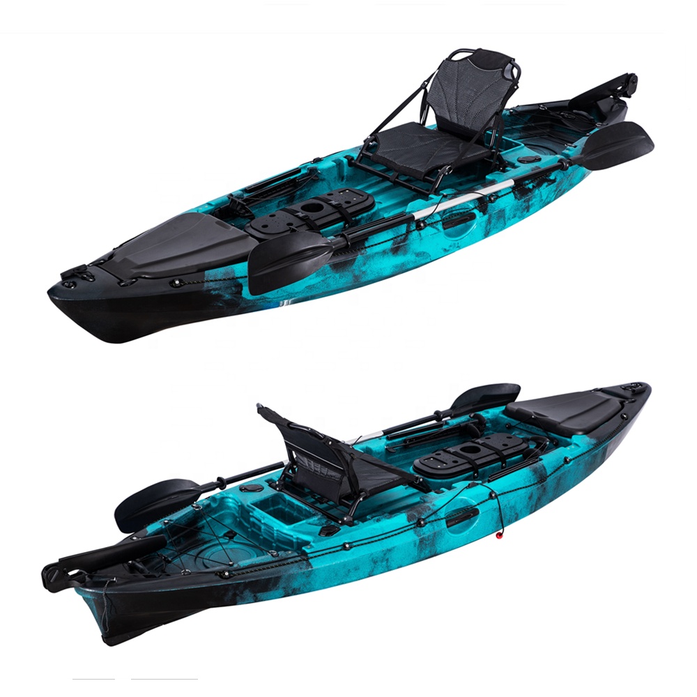 Fishing Rod Boat - LSFファーストクラスシングルフィッシングカヤックプラスチックボート釣り用1人乗りカヌーカヤック釣り竿ホルダー付き大型収納ハッチ（釣り人向け）