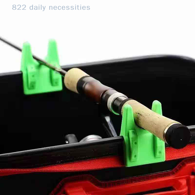 Fishing Rod Travel - 2セットのポータブルバケットロッドホルダー、安全な釣り竿ラック - 愛好家や初心者に最適