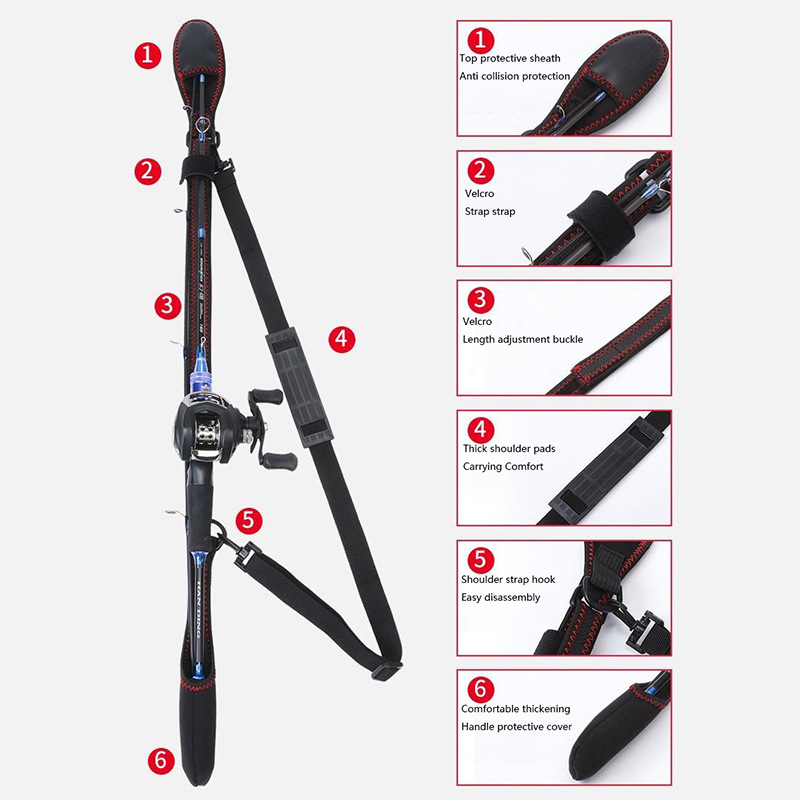 新しい釣り竿保護シースケースフライフィッシングロッドカバーポ - Fishing Rod Repair Kit のレビューと価格