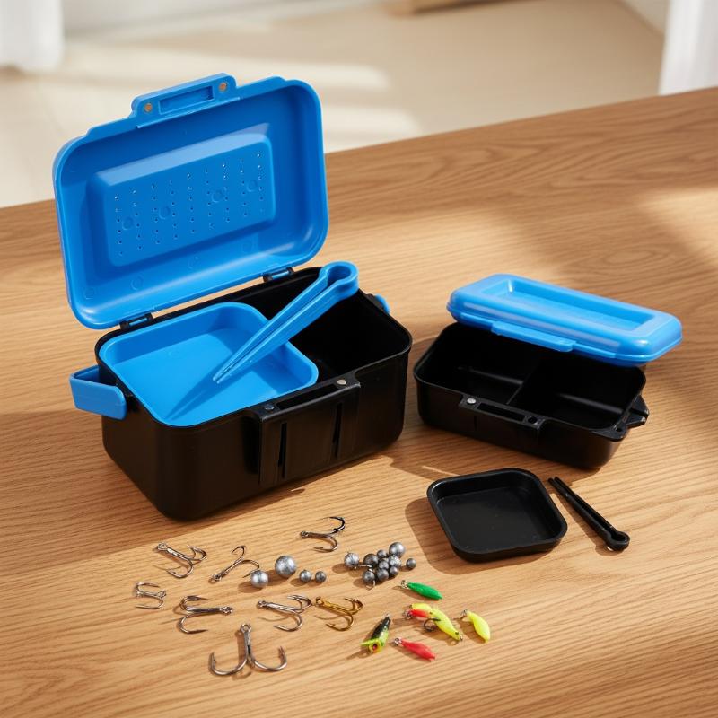 腰に装着できる釣り道具箱、生きているルアー餌、ミミズ、フック - Fishing Rod Case のレビューと価格