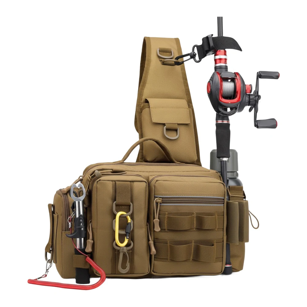 釣り用バックパック ロッドホルダー付き 調節可能な幅広ショル - Fishing Rod Holder のレビューと価格