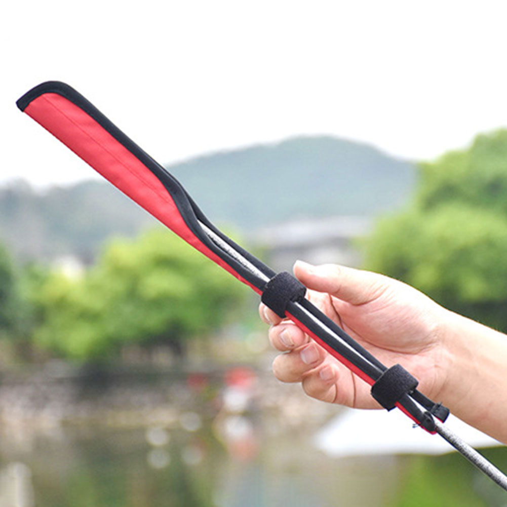 ポータブル折りたたみ式釣竿先端保護カバー釣竿先端カバータック - Fishing Rod Case のレビューと価格