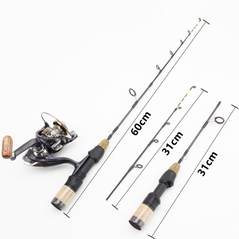 60 センチメートル 2 ヒントロッドリールコンボ冬氷釣り竿 - Fishing Rod Building Kit のレビューと価格