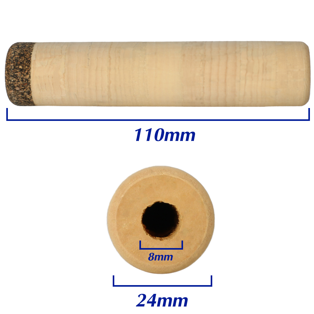 3A品質の純粋なコルクハンドル、ストレートラバーコルクエンド - Fishing Rod Ice のレビューと価格