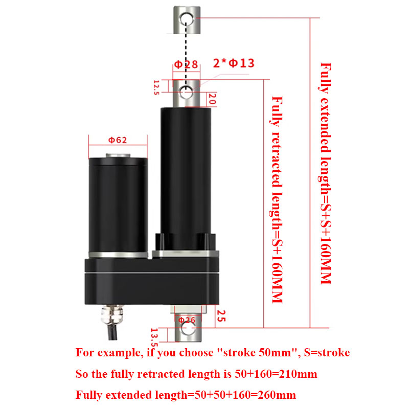 7000N 産業用ヘビーデューティ電動アクチュエータ IP6 - Fishing Rod Telescopic のレビューと価格