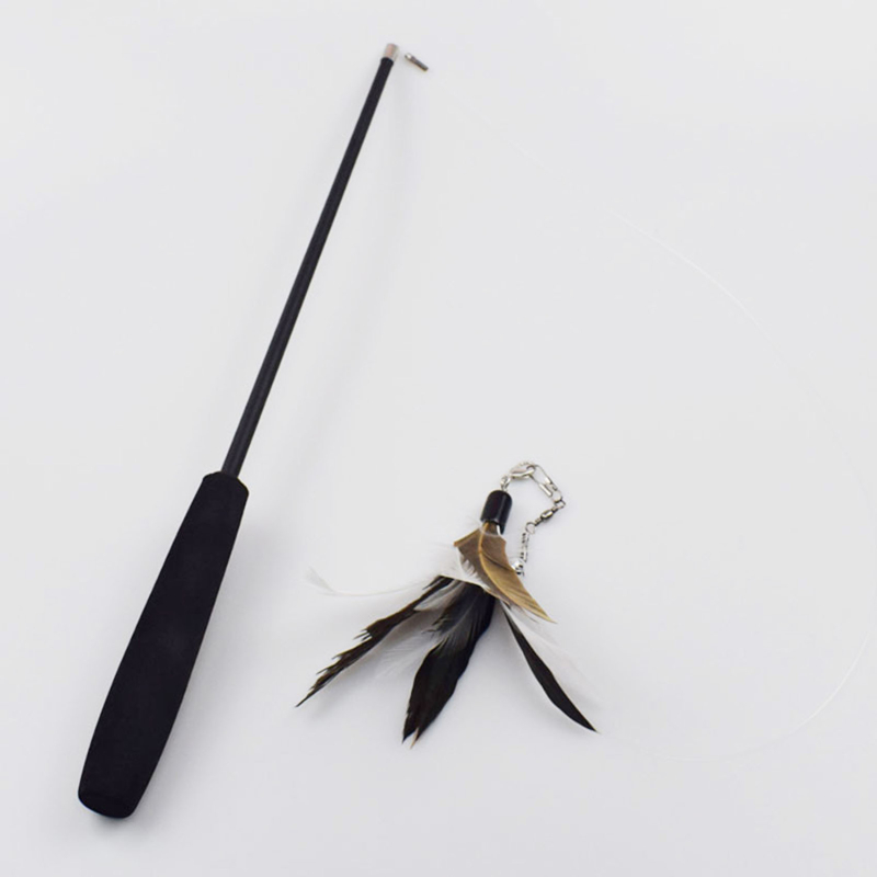 伸縮式三段式シミュレーション釣り竿猫じゃらし棒おもちゃエンタ - Fishing Rod Carbon Fiber のレビューと価格