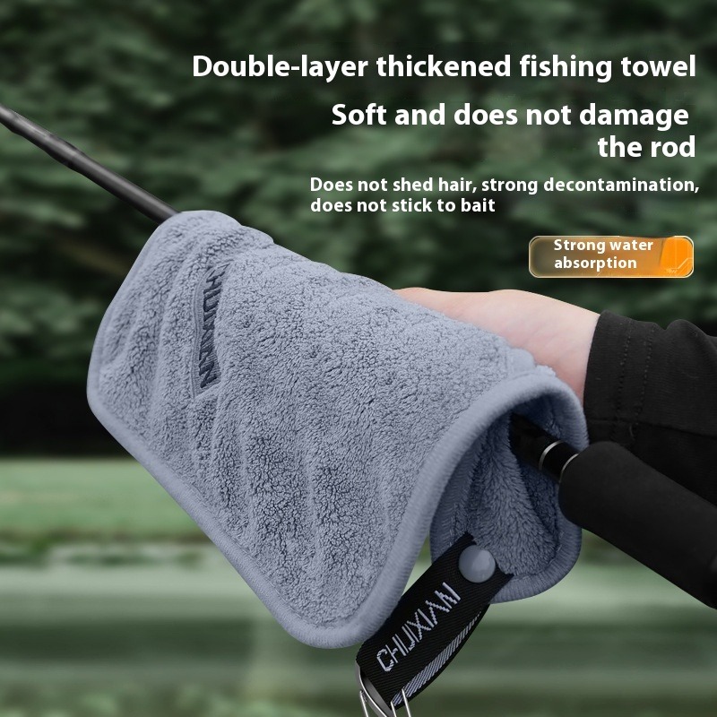 超柔らかく速乾性のある釣り用タオル、超微細繊維タオル、屋外釣 - Fishing Rod Carbon Fiber のレビューと価格