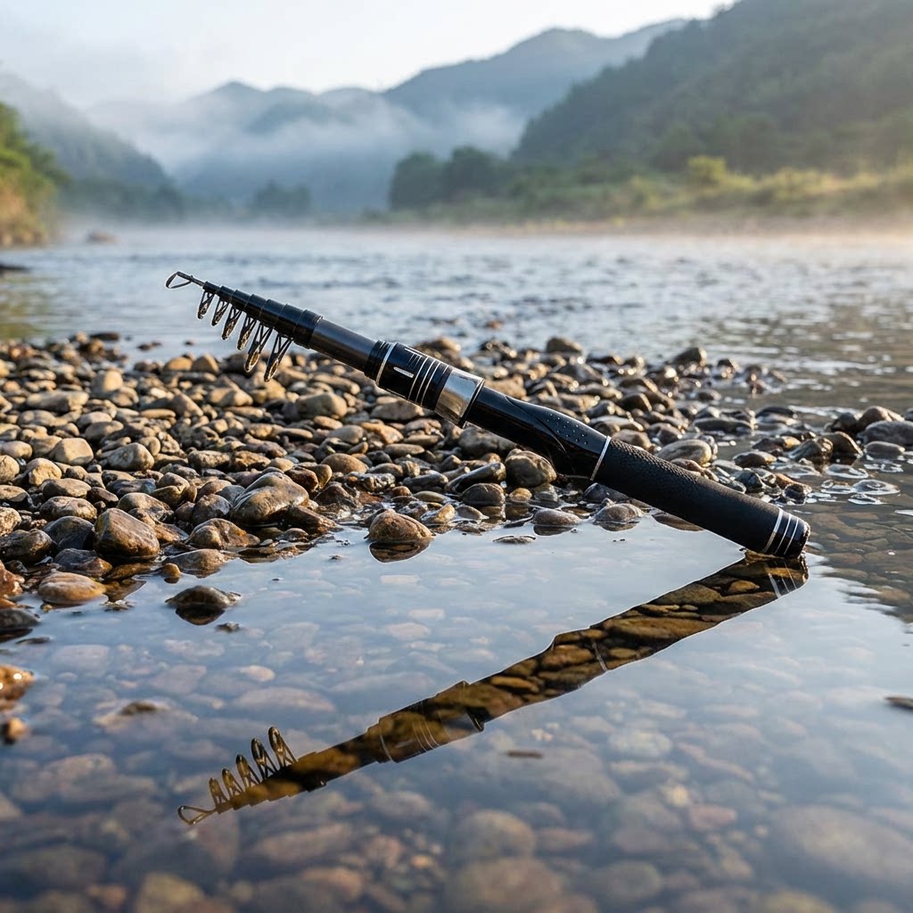 超軽量伸縮式カーボン釣り竿 セラミックガイドリング付き 速い - Fishing Rod Casting のレビューと価格