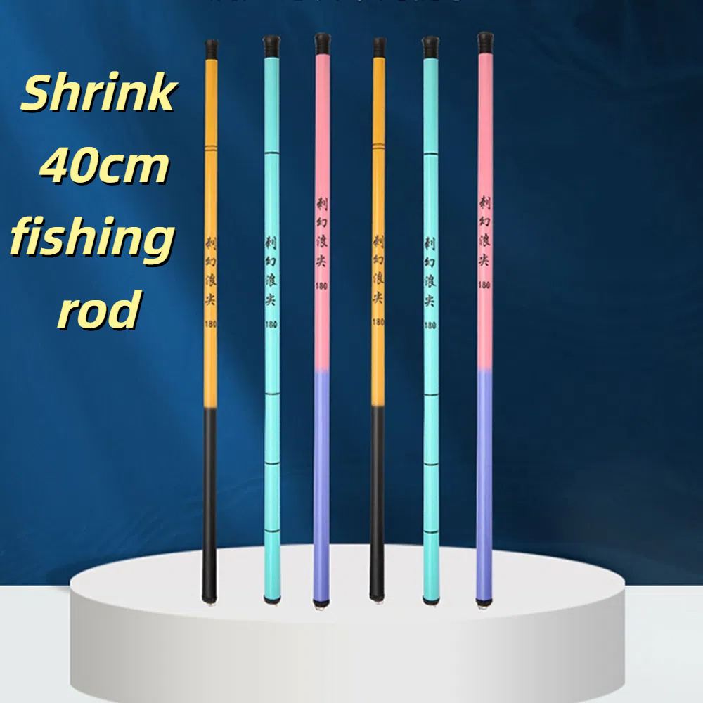 40 センチメートル収納伸縮式釣竿超短い 1.8 メートル- - Fishing Rod Telescopic のレビューと価格
