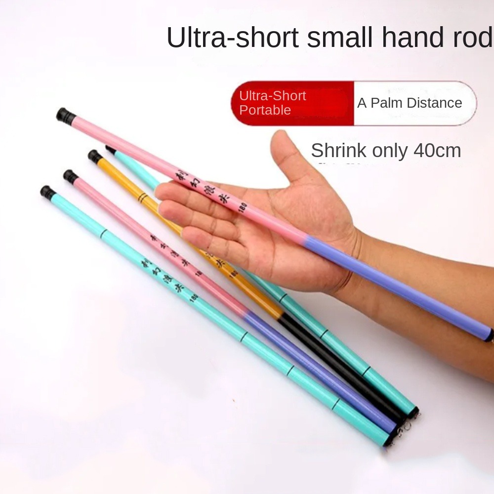 40 センチメートル収納伸縮式釣竿超短い 1.8 メートル- - Fishing Rod Telescopic のレビューと価格