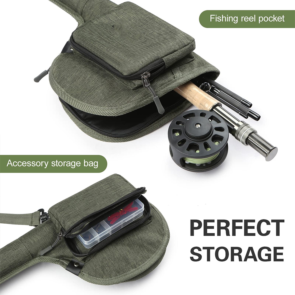 フライフィッシングロッドケース ポータブルフィッシングタック - Fishing Rod Fly のレビューと価格