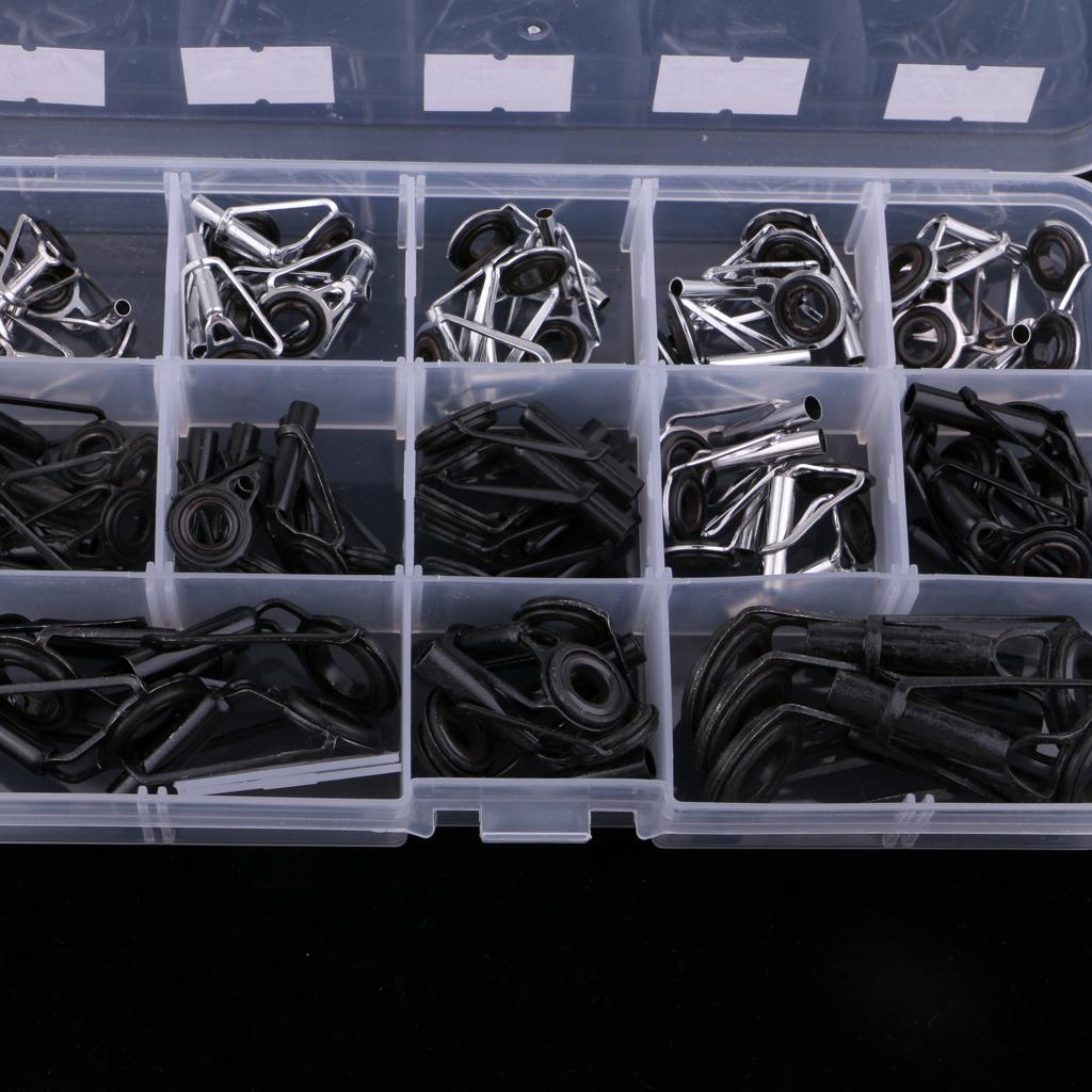 65個入り釣り竿ガイドリング（ボックス付き）簡単装着交換キッ - Fishing Rod Guide Replacement のレビューと価格