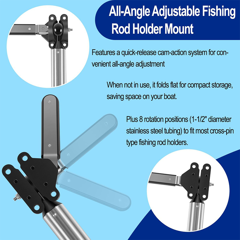 全角度調整可能な釣り竿ホルダーグリルマウント、マグマのすべて - Fishing Rod Boat のレビューと価格
