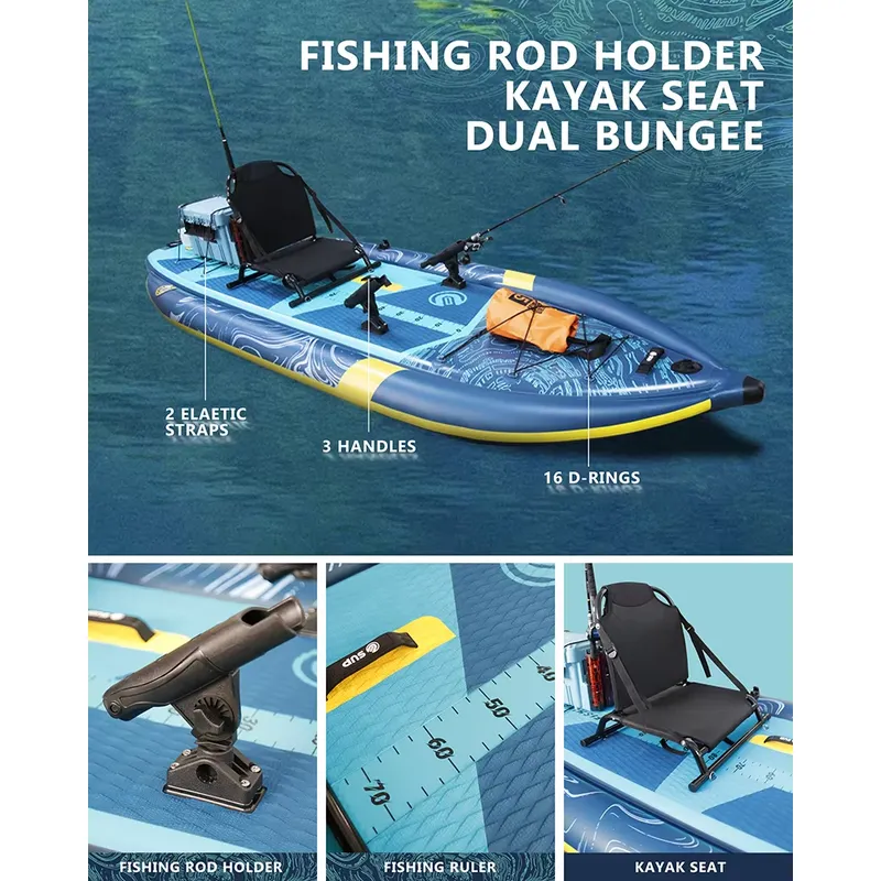 E SUPサーフフィッシングペダルボード - 重量級ロッドホ - Fishing Rod Surf のレビューと価格