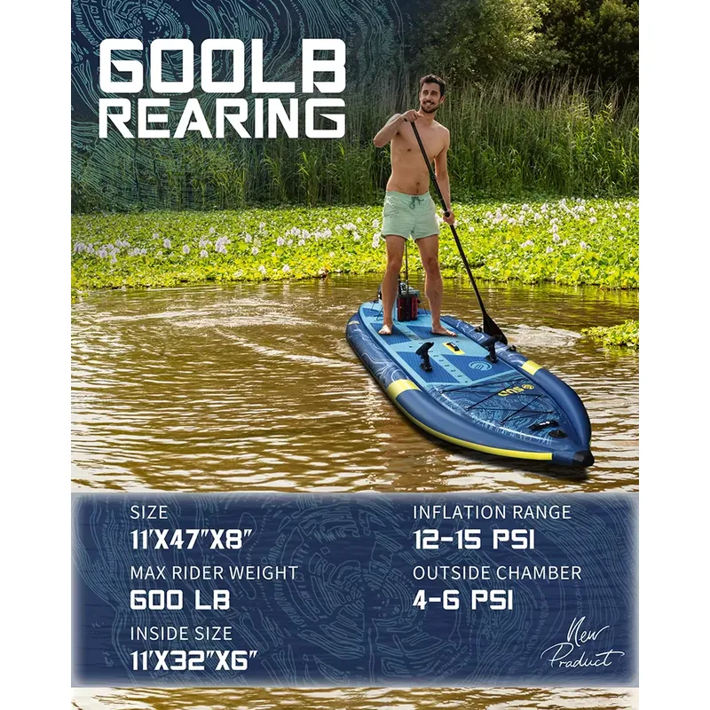 E SUPサーフフィッシングペダルボード - 重量級ロッドホ - Fishing Rod Surf のレビューと価格