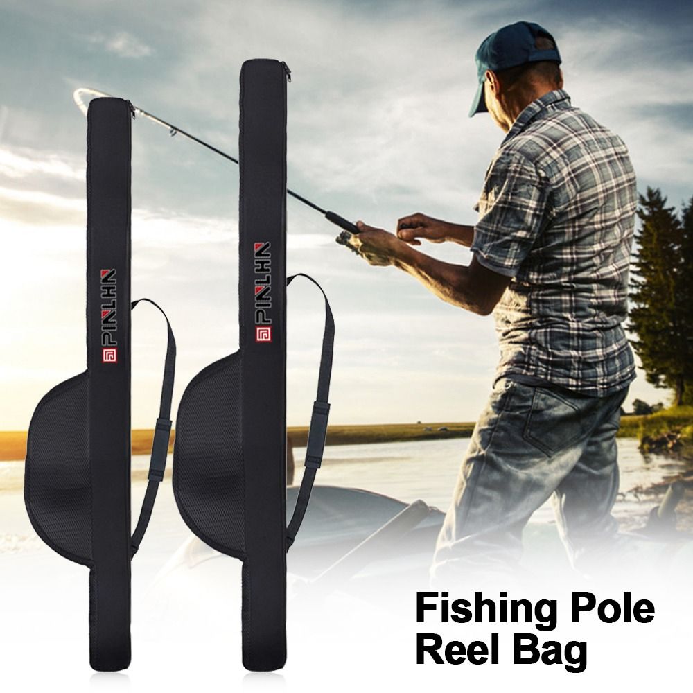 新しいポータブル釣り竿バッグ折りたたみ式118/128cm釣 - Fishing Rod Case のレビューと価格