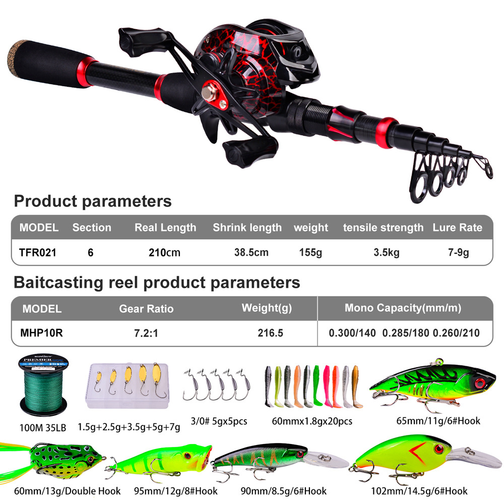 カーボンファイバーロングキャスティングベイトキャスティングシ - Fishing Rod Carbon Fiber のレビューと価格