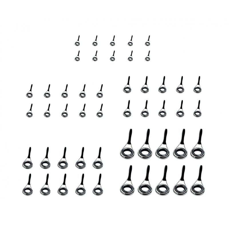 伸縮式釣り竿ガイド10個セット 釣り糸ガイドアイセット チッ - Fishing Rod Tip Replacement のレビューと価格