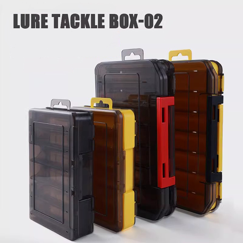 ❤️   両面釣り用ルアーボックス、12コンパートメント釣り - Fishing Rod Case のレビューと価格