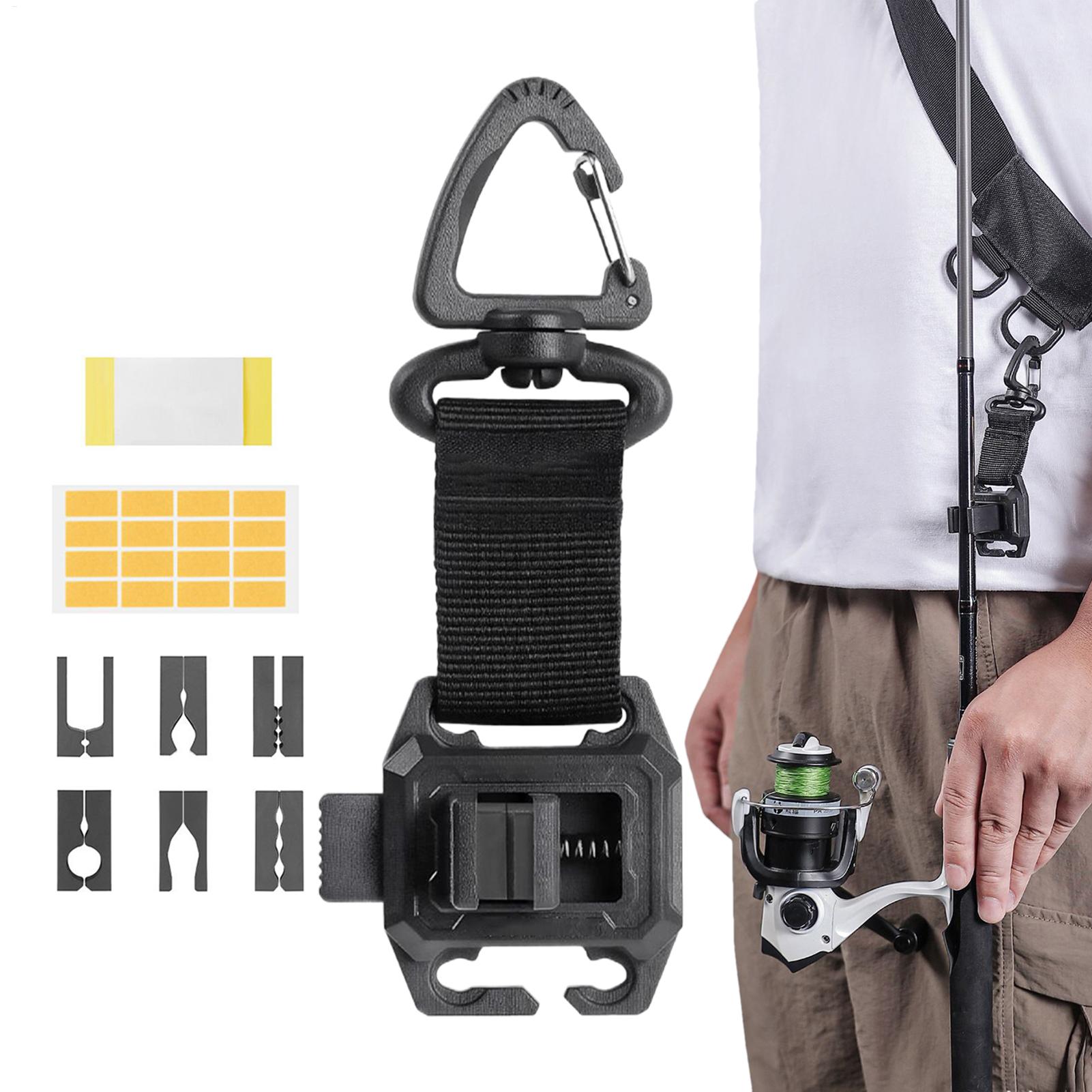 ウェアラブル釣り竿クリップホルダー ポータブルポール 調節可 - Fishing Rod Travel のレビューと価格
