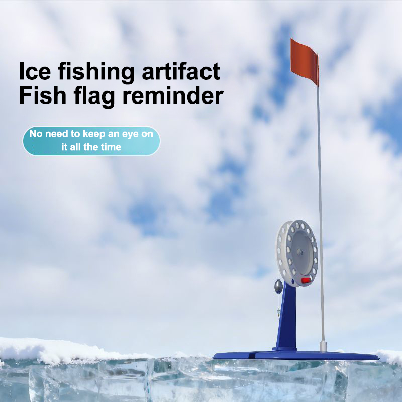 旗付きヘビーユース冬用氷釣り竿ティップアップ; ポータブル氷 - Fishing Rod Ice のレビューと価格