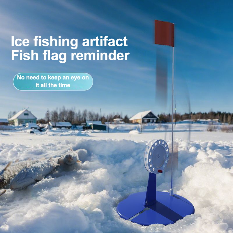 旗付きヘビーユース冬用氷釣り竿ティップアップ; ポータブル氷 - Fishing Rod Ice のレビューと価格