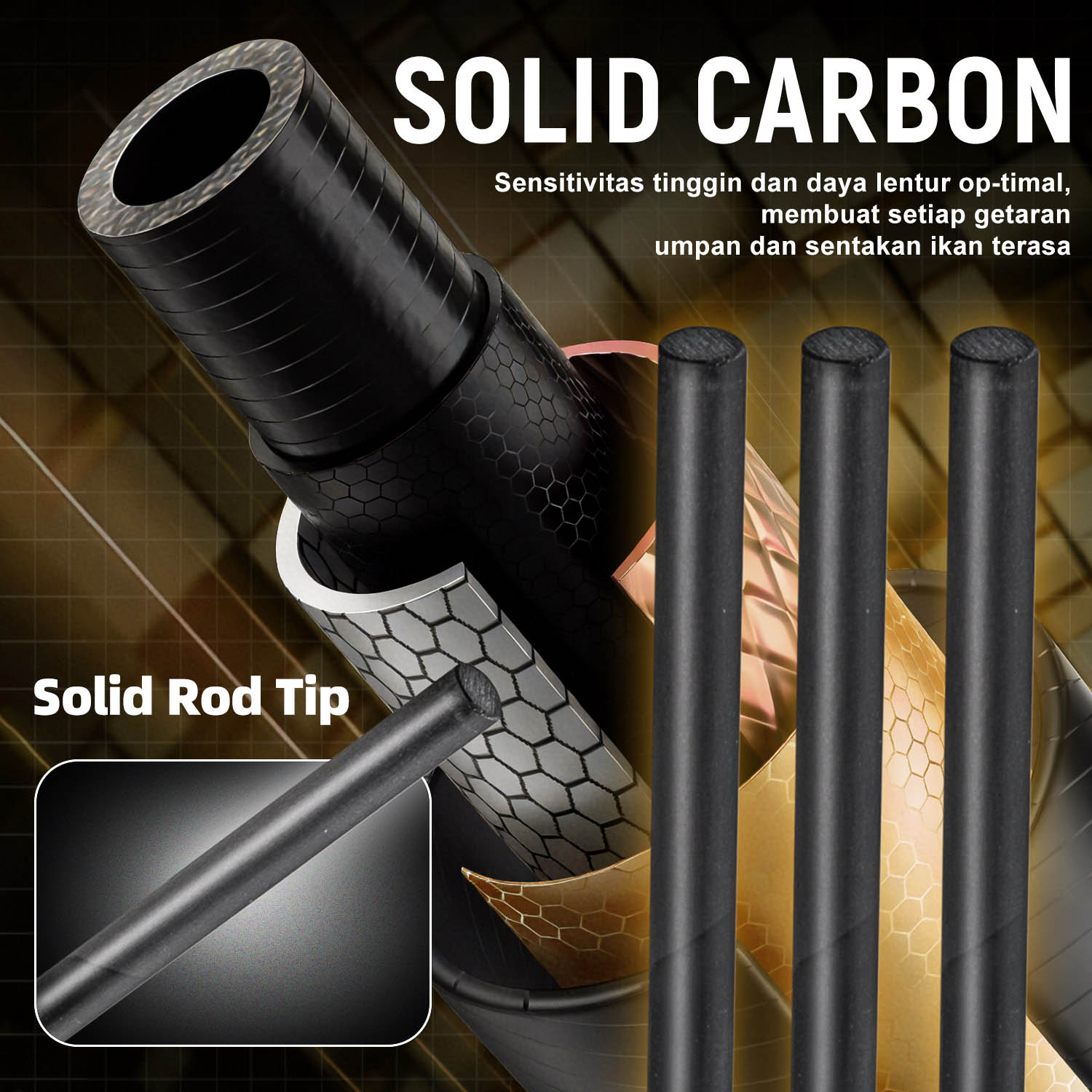 Sougayilang フルカーボン釣り竿 ソリッドセンシテ - Fishing Rod Guide Replacement のレビューと価格