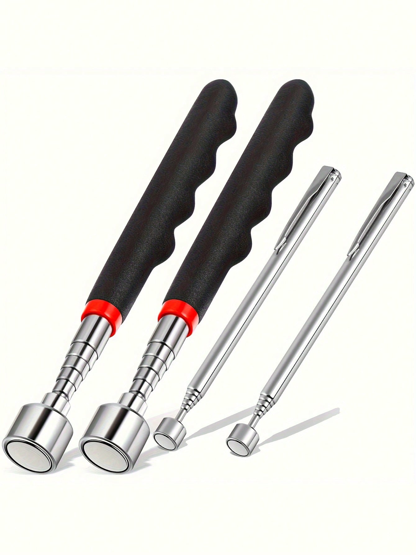 手の届きにくい場所用の格納式磁石ピックアップツール LEDラ - Fishing Rod Telescopic のレビューと価格