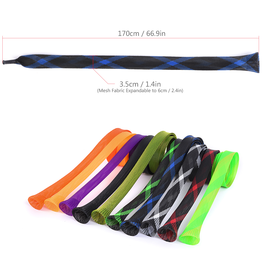 チューブフック190cm釣り竿カバー ロッドスリーブカバー  - Fishing Rod Casting のレビューと価格