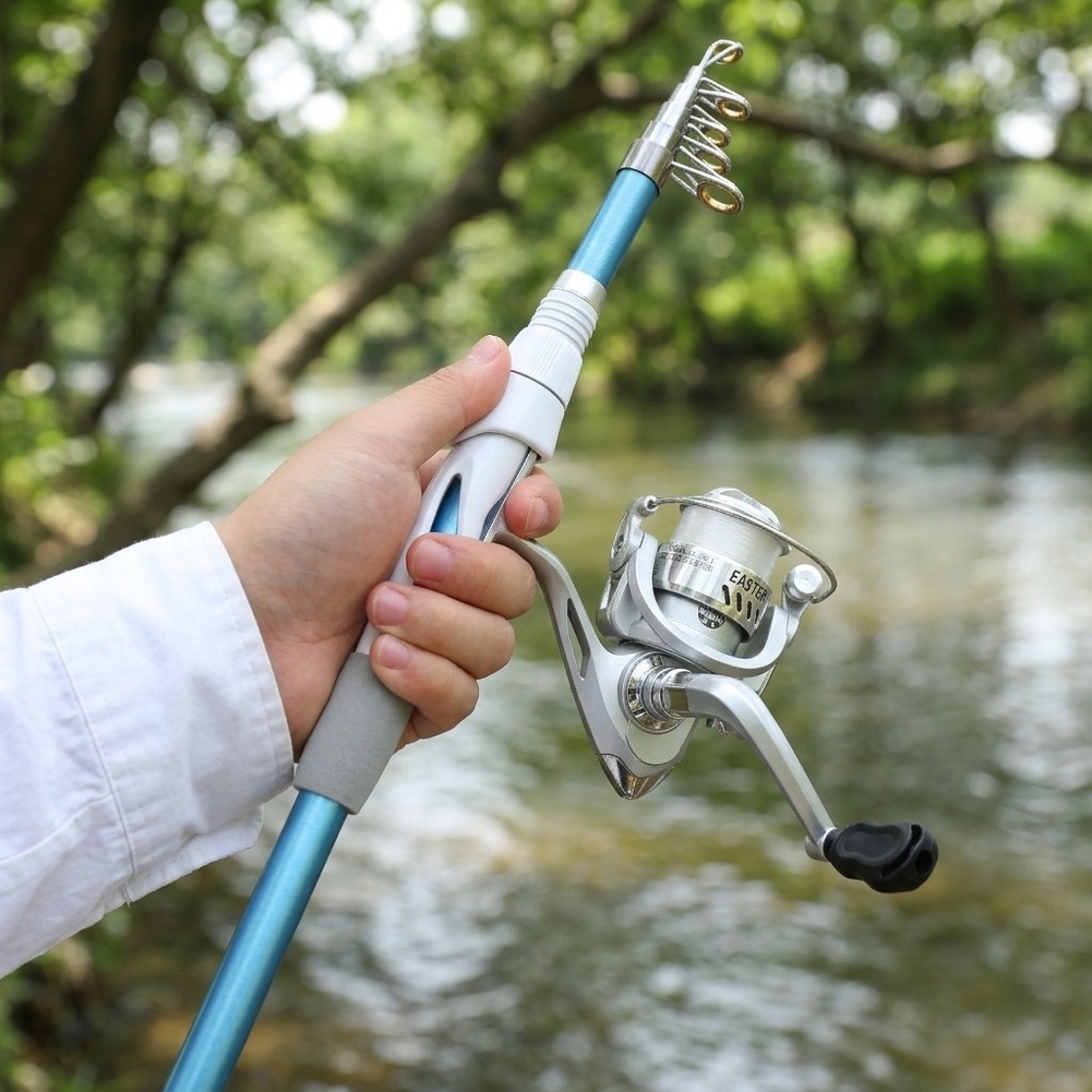 青白1.8M釣り竿リールコンボセット、タックルボックス、14 - Fishing Rod Combo のレビューと価格