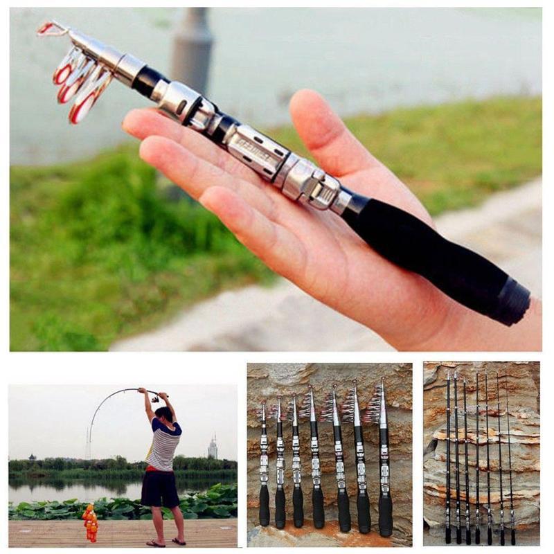 1 メートル調節可能な伸縮式釣り竿実用的な強化グラスファイバ - Fishing Rod Casting のレビューと価格