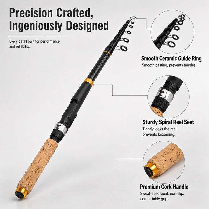 DEUKIO スピニング釣り竿セットコンボ 1.8 メートル - Fishing Rod Spinning のレビューと価格