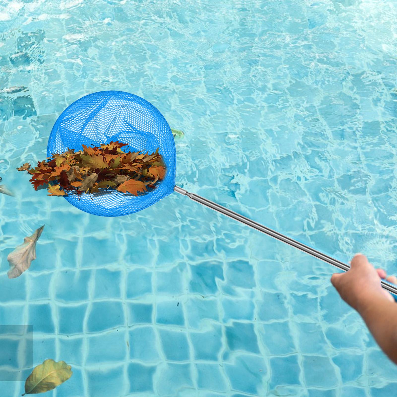 プールスキマーネット伸縮ポール付きステンレス鋼釣りネット子供 - Fishing Rod Telescopic のレビューと価格