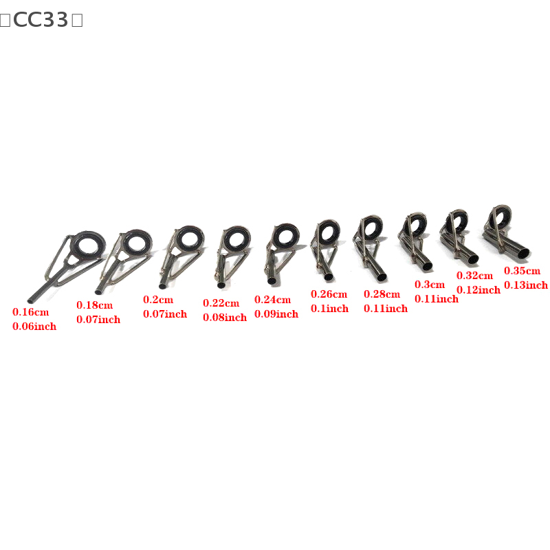 [CC33] 75個/セット 釣り竿先端修理キット 釣り竿ガ - Fishing Rod Tip Replacement のレビューと価格